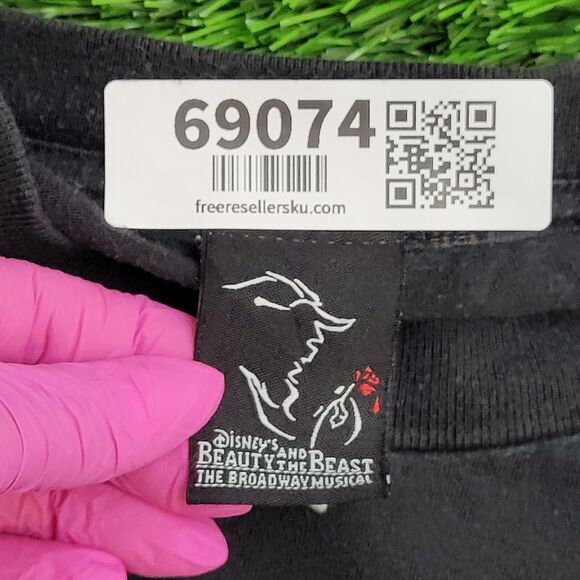 Beauty-And-The-Beast Shirt Womens XL 24x27 Faded-Black - Picture 8 of 13